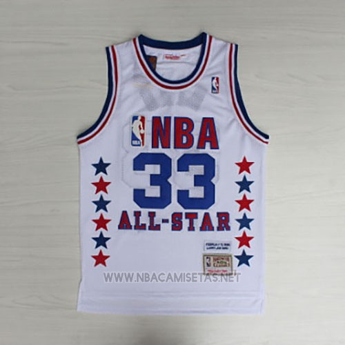 Camiseta All Star 1990 Larry Bird NO 33 Blanco